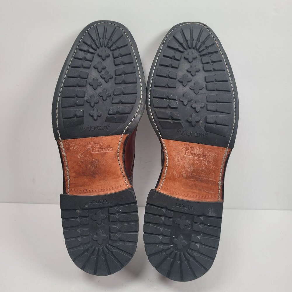 Allen Edmonds Men's Brown Split Toe Leather Shoes US Size 10D - Picture 7 of 8